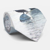 Zeilboten Pelican Birds Wildlife Boat Sailing Zee Stropdas (Opgerold)