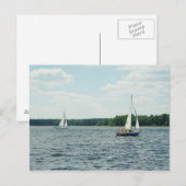 Zeilboten Post Kaart (Voorkant / Achterkant)