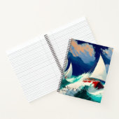 Zeilboten Racen in Heavy Zeeen Notitieboek (Binnen)