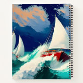 Zeilboten Racen in Heavy Zeeen Notitieboek (Achterkant)