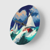 Zeilboten Racen in Heavy Zeeen Ronde Klok (Hoek)