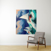 Zeilboten Racen in Heavy Zeeen Wandkleed (In situ)