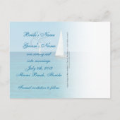 Zeilboten Save the Date Briefkaarten (Achterkant)