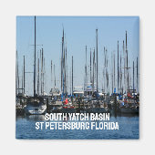 Zeilboten St Petersburg Florida South Yatch Basin Magneet (Voorkant)