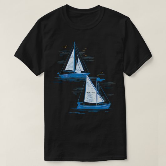 Zeilboten T-shirt (Design voorkant)