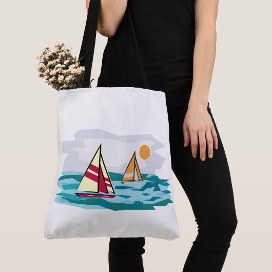 Zeilboten Tote Bag (Dichtbij)