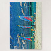 Zeilboten Tropische strand Vacking Legpuzzel (Verticaal)