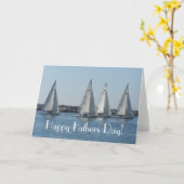 Zeilboten Vaderdag Kaart (Gele Bloem)