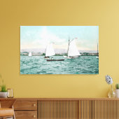 Zeilboten van Alameda BeachAlameda, CA Canvas Afdruk (Insitu (Woonkamer))