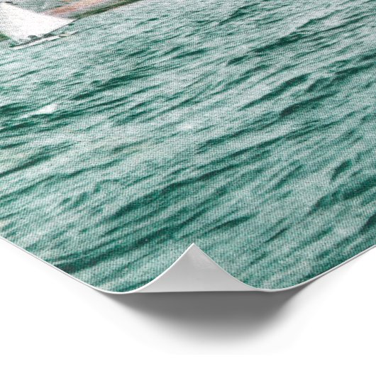 Zeilboten van Alameda BeachAlameda, CA Poster (Hoek)