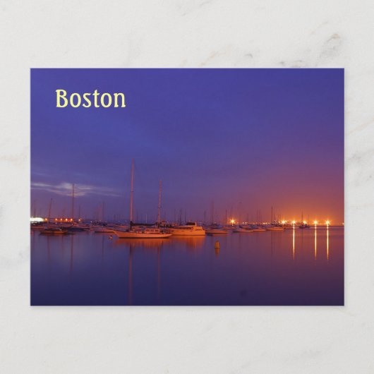 Zeilboten van Boston in de jachthaven in het schem Briefkaart (Voorkant)