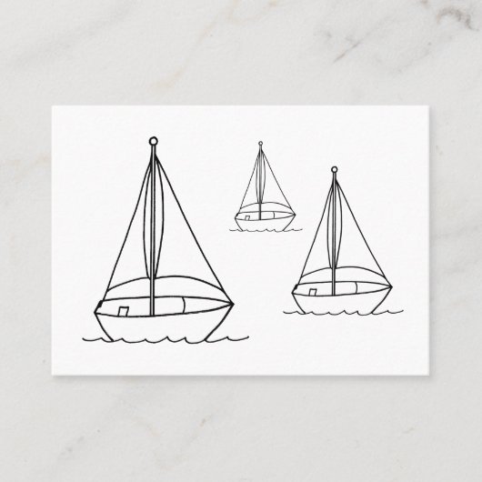 Zeilboten Visitekaartjes (Voorkant)
