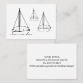 Zeilboten Visitekaartjes (Voorkant / Achterkant)