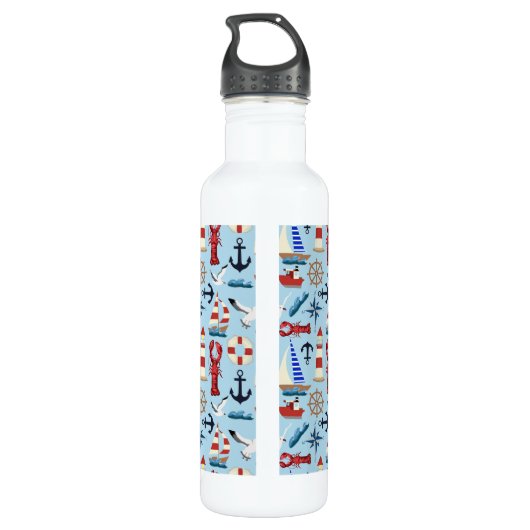 Zeilboten Waterfles (Achterkant)