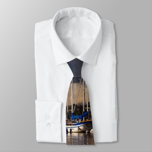 Zeilboten Zee Stropdas (Gebonden)