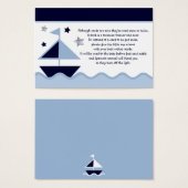 Zeilboten, zeemacht, Labels Visitekaartje (Voorkant /achterkant)