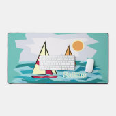 Zeilboten Zeilontwerp Desktopmat Bureaumat (Keyboard & Muis)