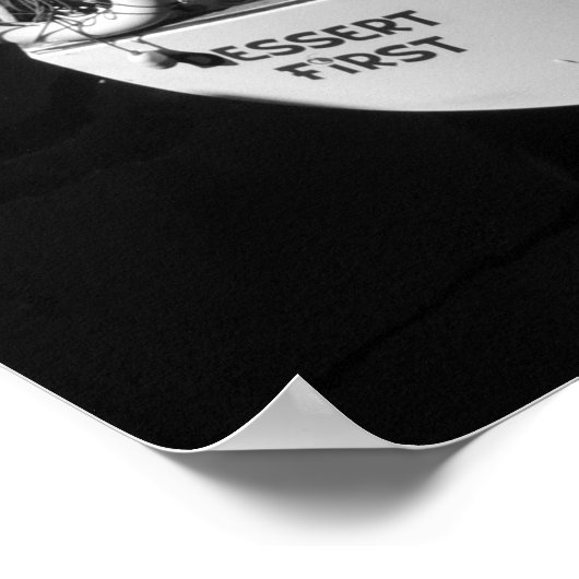 Zeilboten Zwart-wit Poster (Hoek)