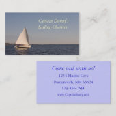 zeilcharters visitekaartje (Voorkant / Achterkant)