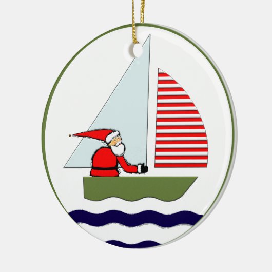 zeilcollectible keramisch ornament (Links)