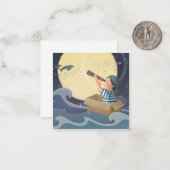 Zeildroom Illustratie Kunst Notitiekaartje (Voorkant / Achterkant in situ)