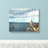 Zeilen aan de kust Zee Fever Print (Insitu (Houten vloer))