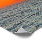 Zeilen aan de Middellandse Zee op zonsondergang Poster (Hoek)