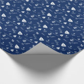 Zeilen Anker Zeilboot Nautilus Cadeaupapier (Hoek)