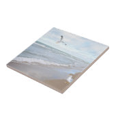 Zeilen bij de strand tegeltje (Zijkant)