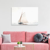 Zeilen bij Gloucester | Winslow Homer Canvas Afdruk (Insitu (Woonkamer))