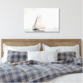 Zeilen bij Gloucester | Winslow Homer Canvas Afdruk (Insitu (Slaapkamer))