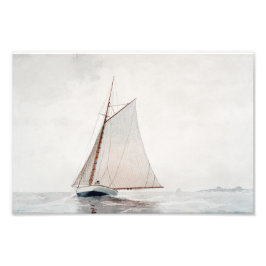 Zeilen bij Gloucester | Winslow Homer Foto Afdruk