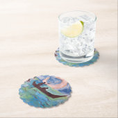 Zeilen bij maanlicht kartonnen onderzetters (Insitu)