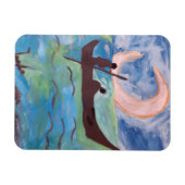 Zeilen bij maanlicht magneet (Horizontaal)