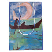 Zeilen bij maanlicht medium cadeauzakje (Achterkant)