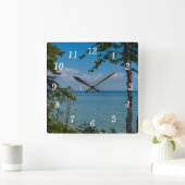 Zeilen bij Mackinac Wandklok (Huis)