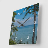 Zeilen bij Mackinac Wandklok (Hoek)