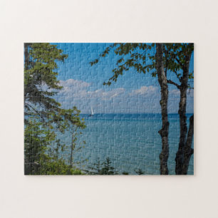 zeilen bij makreel legpuzzel
