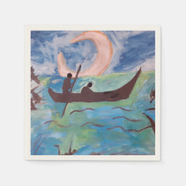 Zeilen bij Moonlight Paper Servet