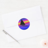 Zeilen bij Sunset Sticker (Envelop)
