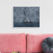 Zeilen bij Tiburon Canvas Afdruk (Insitu (Woonkamer))