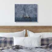Zeilen bij Tiburon Canvas Afdruk (Insitu (Slaapkamer))