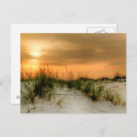 Zeilen bij zonsopgang briefkaart (Voorkant / Achterkant)