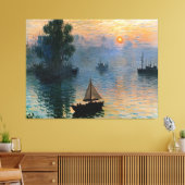 Zeilen bij zonsopgang canvas afdruk (Insitu (Woonkamer))