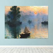 Zeilen bij zonsopgang canvas afdruk (Insitu (Houten vloer))