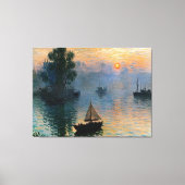 Zeilen bij zonsopgang canvas afdruk (Voorkant)