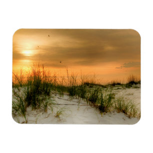 Zeilen bij zonsopgang magneet