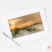 Zeilen bij zonsopgang rechthoekige sticker (Envelop)