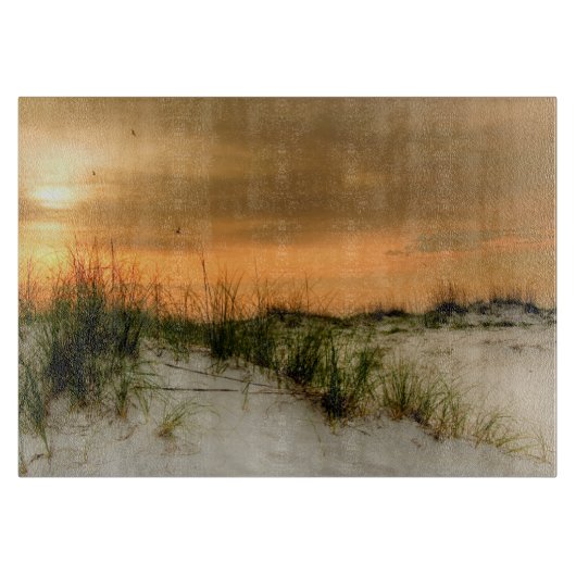 Zeilen bij zonsopgang snijplank (Voorkant)