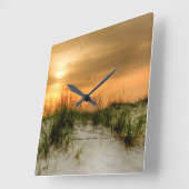 Zeilen bij zonsopgang vierkante klok (Hoek)